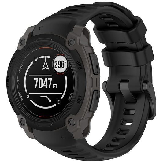Techsuit W076 riem voor Garmin Instinct E 40mm, Zwart