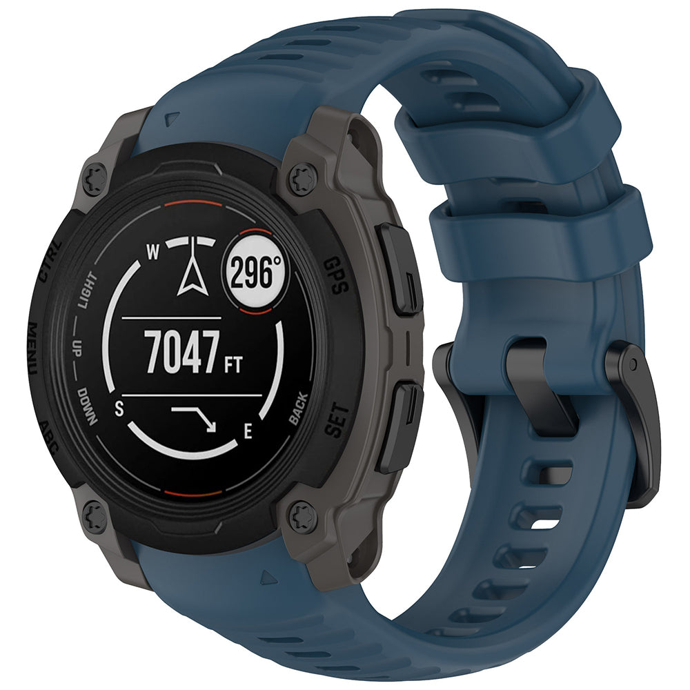 Techsuit W076 riem voor Garmin Instinct E 45mm, Marineblauw
