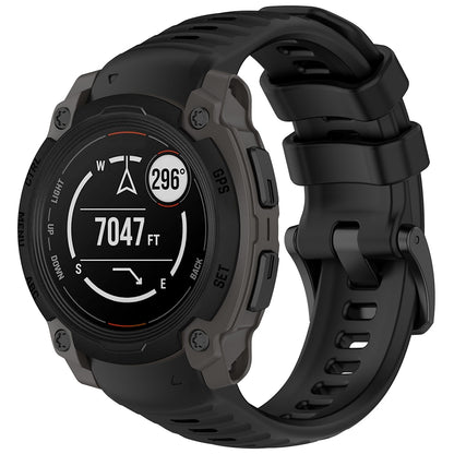 Techsuit W076 riem voor Garmin Instinct E 45mm, Zwart