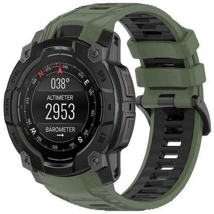 Techsuit W077 band voor Garmin Instinct 3 45mm Solar / Instinct 3 45mm, Groen