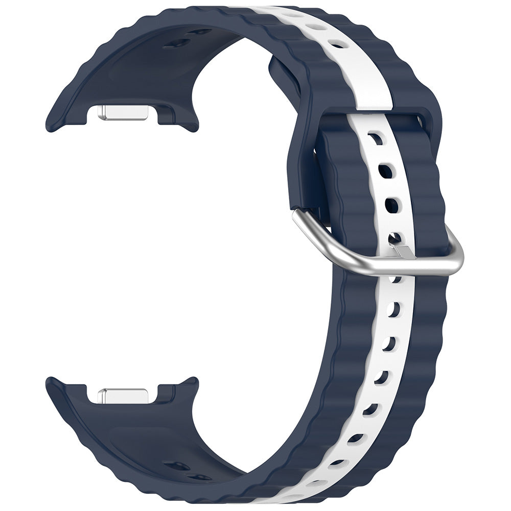 Techsuit W078 band voor Samsung Galaxy Watch 8 Classic / Watch8 44mm / Watch 8 40mm, Marineblauw