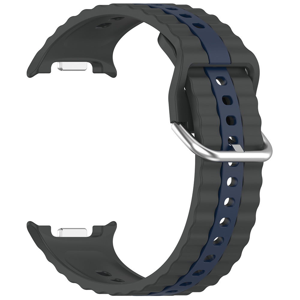 Techsuit W078 band voor Samsung Galaxy Watch 8 Classic / Watch8 44mm / Watch 8 40mm, Grijs