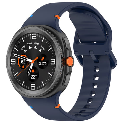 Techsuit W079 band voor Samsung Galaxy Watch 8 Classic / Watch8 44mm / Watch 8 40mm, Marineblauw