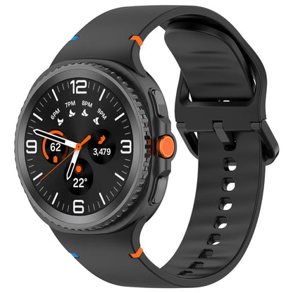 Techsuit W079 band voor Samsung Galaxy Watch 8 Classic / Watch8 44mm / Watch 8 40mm, Zwart