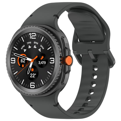 Techsuit W079 band voor Samsung Galaxy Watch 8 Classic / Watch8 44mm / Watch 8 40mm, Grafietzwart