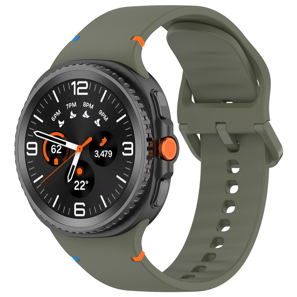 Techsuit W079 band voor Samsung Galaxy Watch 8 Classic / Watch8 44mm / Watch 8 40mm, Groen