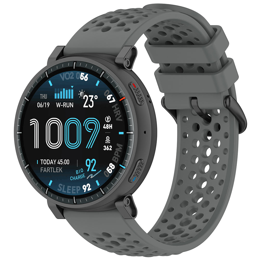 Techsuit W083 band voor Amazfit Watch / Samsung Watch Series, 22mm, Gri
