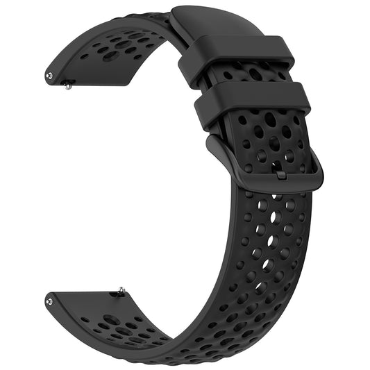 Techsuit W083 band voor Amazfit Watch / Samsung Watch Series, 22mm, Zwart