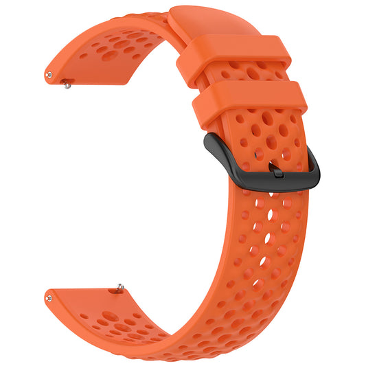 Techsuit W083 band voor Amazfit Watch / Samsung Watch Series, 22mm, Oranje