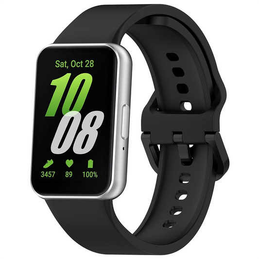 Techsuit-band W086 voor Samsung Galaxy Fit3 R39M, Zwart