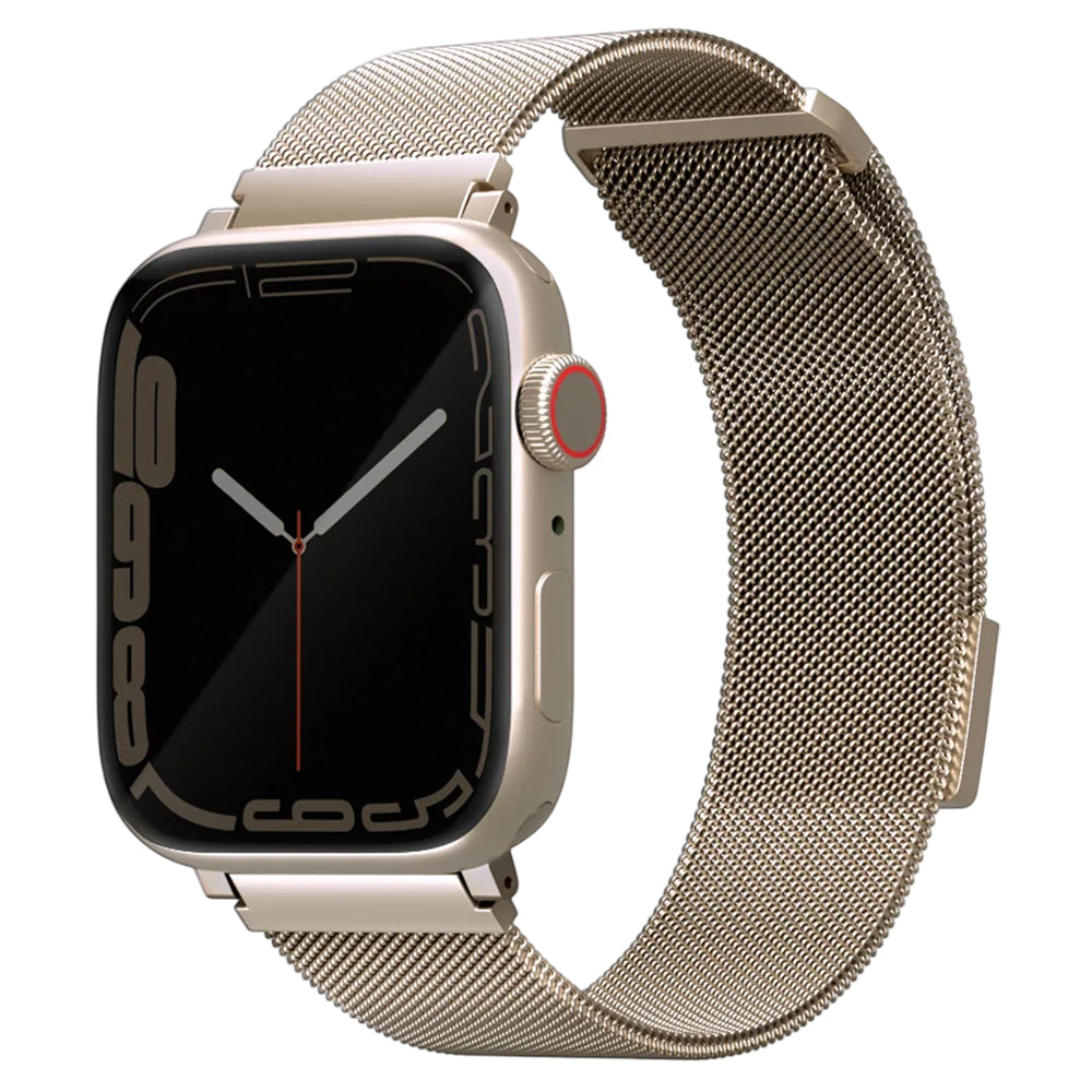 UNIQ Dante band voor Apple Watch 42mm / 41mm / 40mm / 38 Series, Goudkleurig