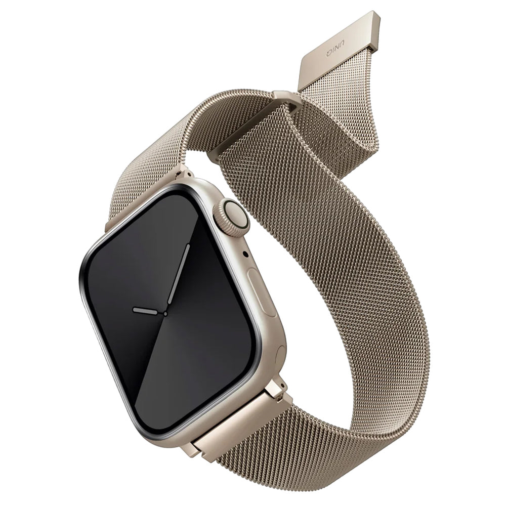 UNIQ Dante band voor Apple Watch 42mm / 41mm / 40mm / 38 Series, Goudkleurig
