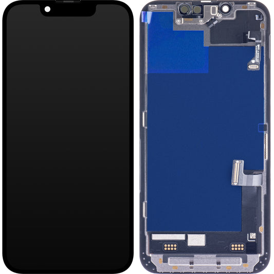 Touchscreen display Apple iPhone 13 mini, met frame, zwart, Service Pack 661-22311