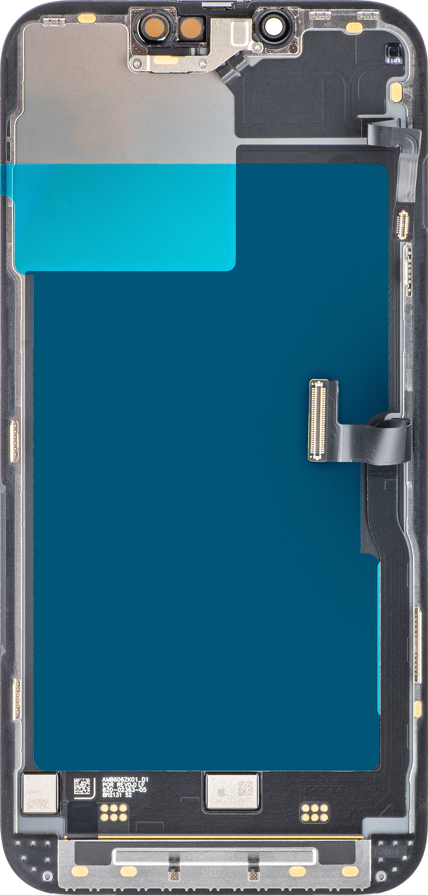 Touchscreen display Apple iPhone 13 Pro, met frame, zwart, Service Pack 661-21993