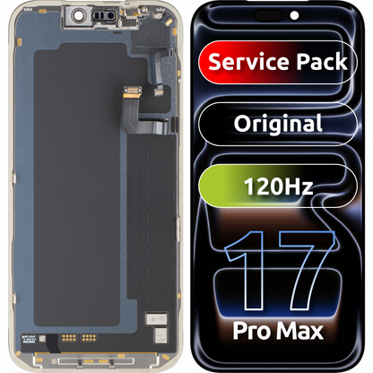 Display met Touchscreen Apple iPhone 17 Pro Max, met Frame, Zwart, Service Pack 661-56050