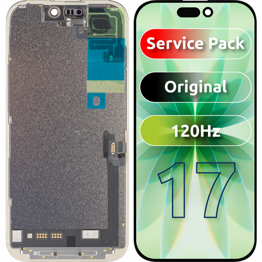 Display met Touchscreen Apple iPhone 17, met Frame, Zwart, Service Pack 661-56065