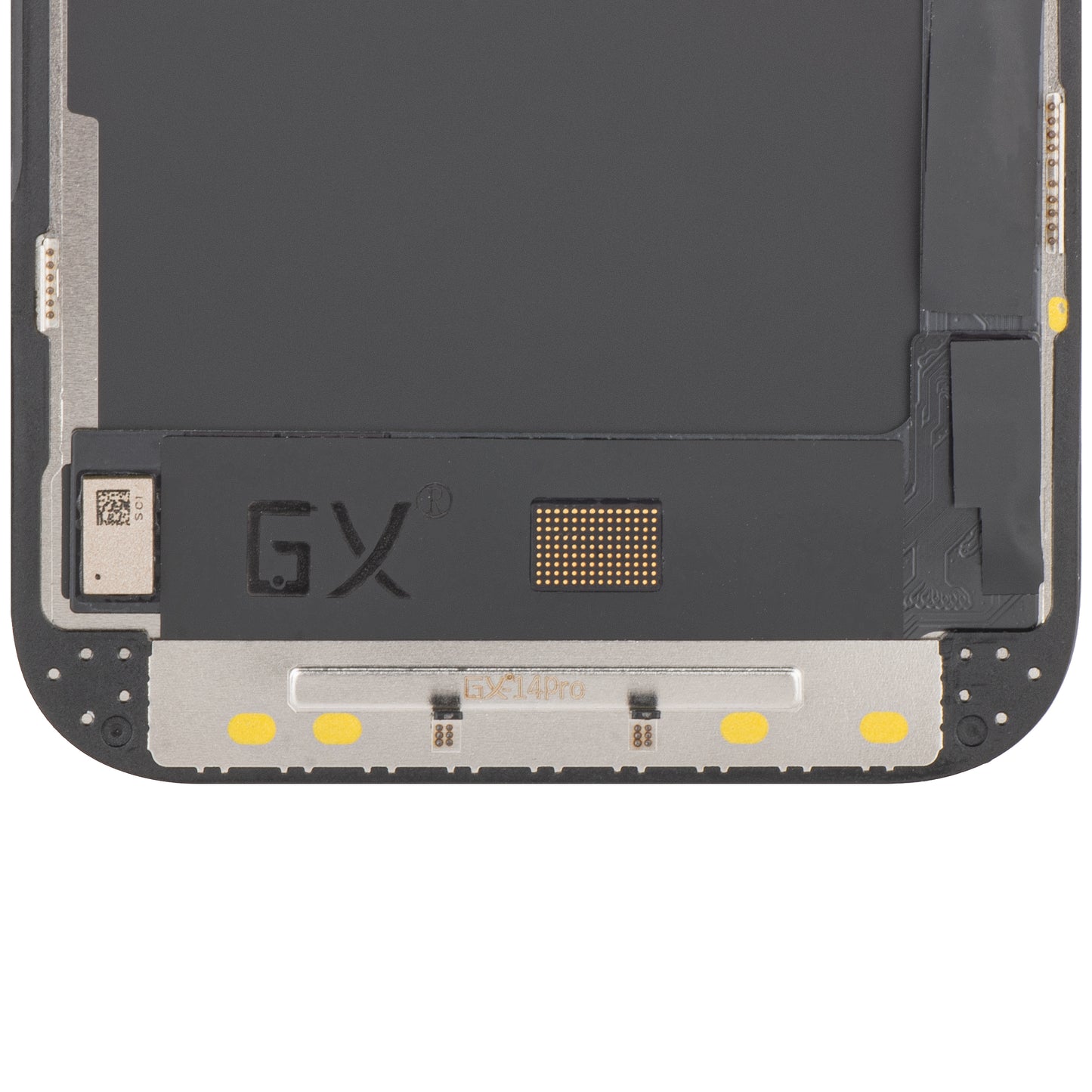 Touchscreen Display GX voor Apple iPhone 14 Pro, met frame, OLED IC beweegbare versie, zwart