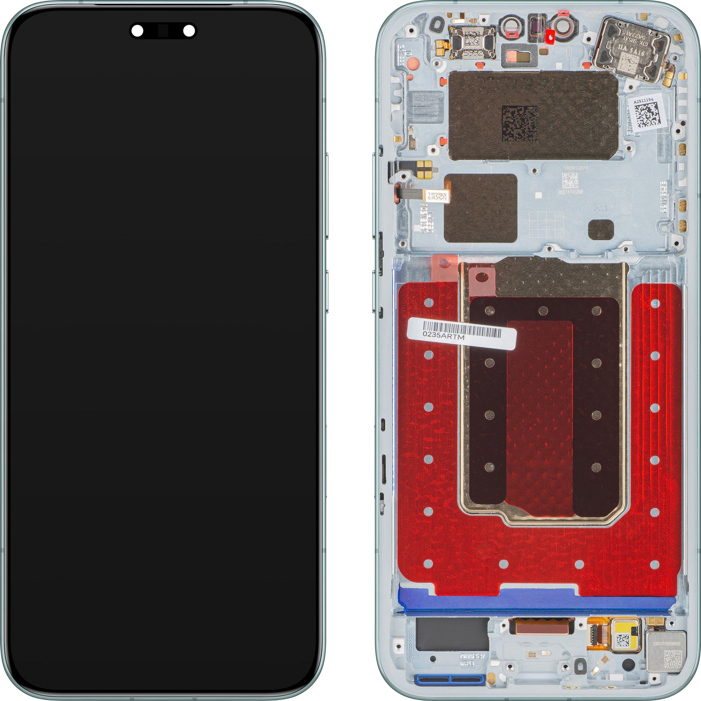 Display met Touchscreen Honor Magic8 Pro, met Frame, Blauw (Sky Cyan), Service Pack 0235ARTM