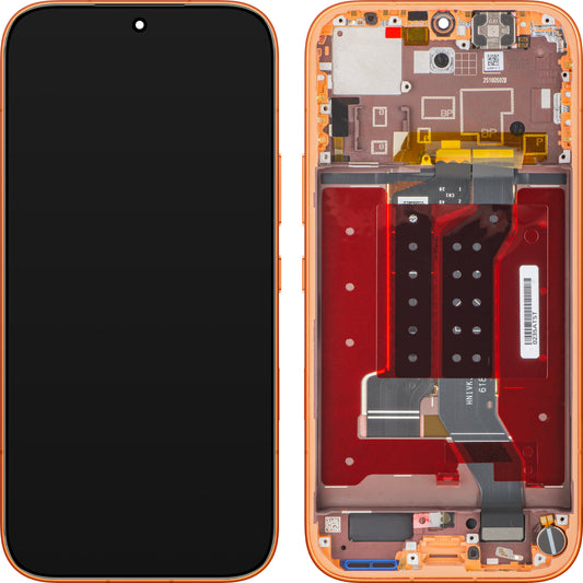 Honor 600 Touchscreen Display met Frame, Oranje, Service Pack 0235ATST