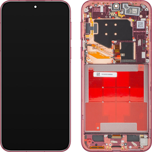 Display met Touchscreen Huawei Pura 80 Pro, met Frame, Rood (Glazed Red), Service Pack 02357EFE