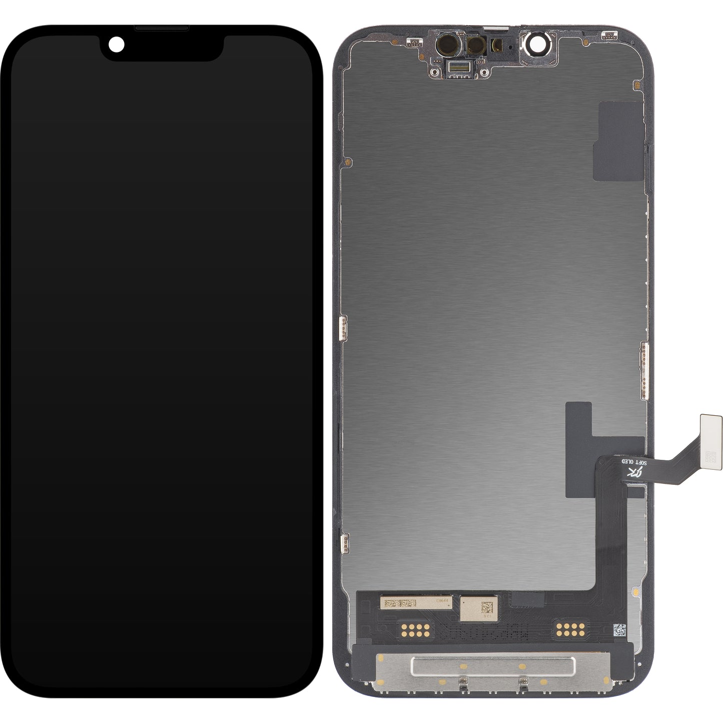 Touchscreen Display JK voor Apple iPhone 14, met frame, OLED-versie, zwart 