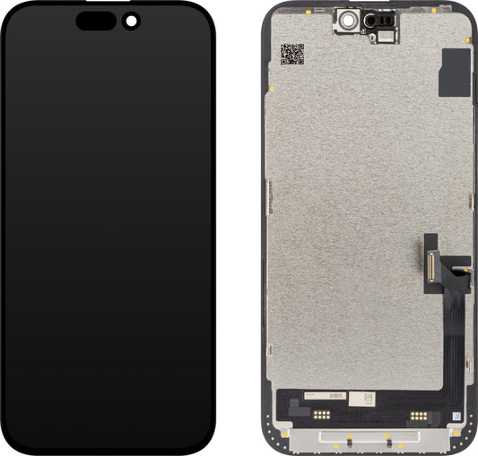 JK Touchscreen Display voor Apple iPhone 15 Plus, met frame, In-Cell LCD-versie, zwart