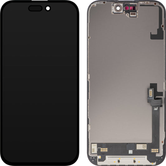 Display met Touchscreen JK voor Apple iPhone 16, met Frame, LCD In-Cell IC Movable Versie, Zwart