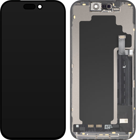 JK Touchscreen Display voor Apple iPhone 17 Pro, met Frame, LCD In-Cell IC Verplaatsbare Versie, Zwart