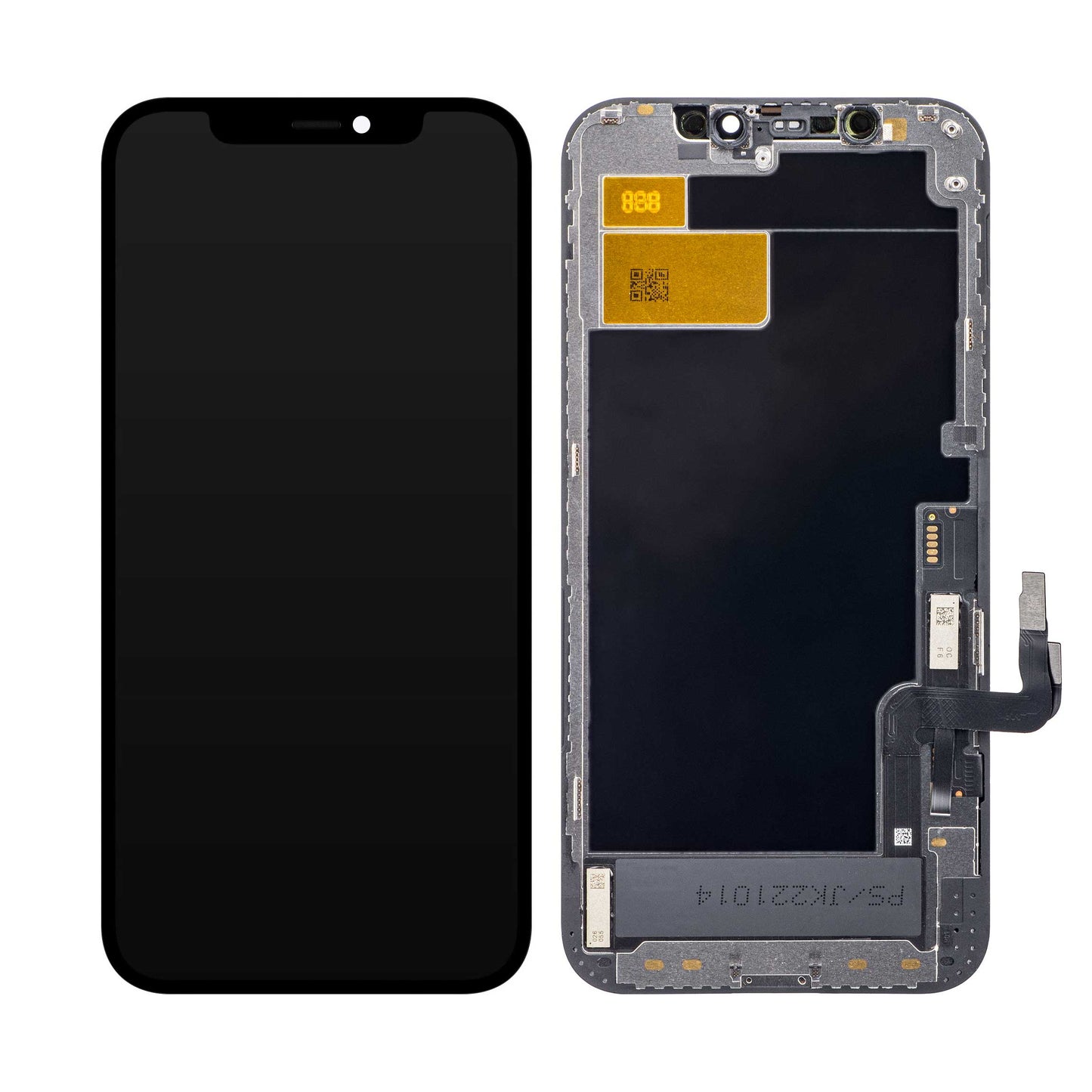 JK Touchscreen Display voor Apple iPhone 12 / 12 Pro, met frame, In-Cell LCD-versie, zwart