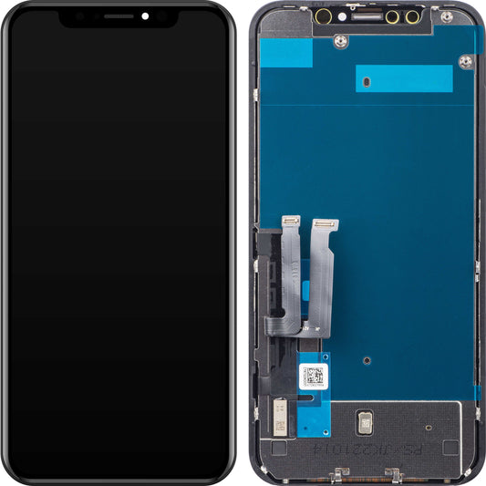 JK Touchscreen Display voor Apple iPhone XR, met frame, In-Cell LCD-versie, zwart