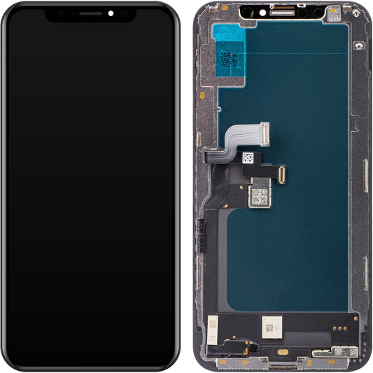 JK Touchscreen Display for Apple iPhone XS, with Frame, In-Cell LCD Version, Black