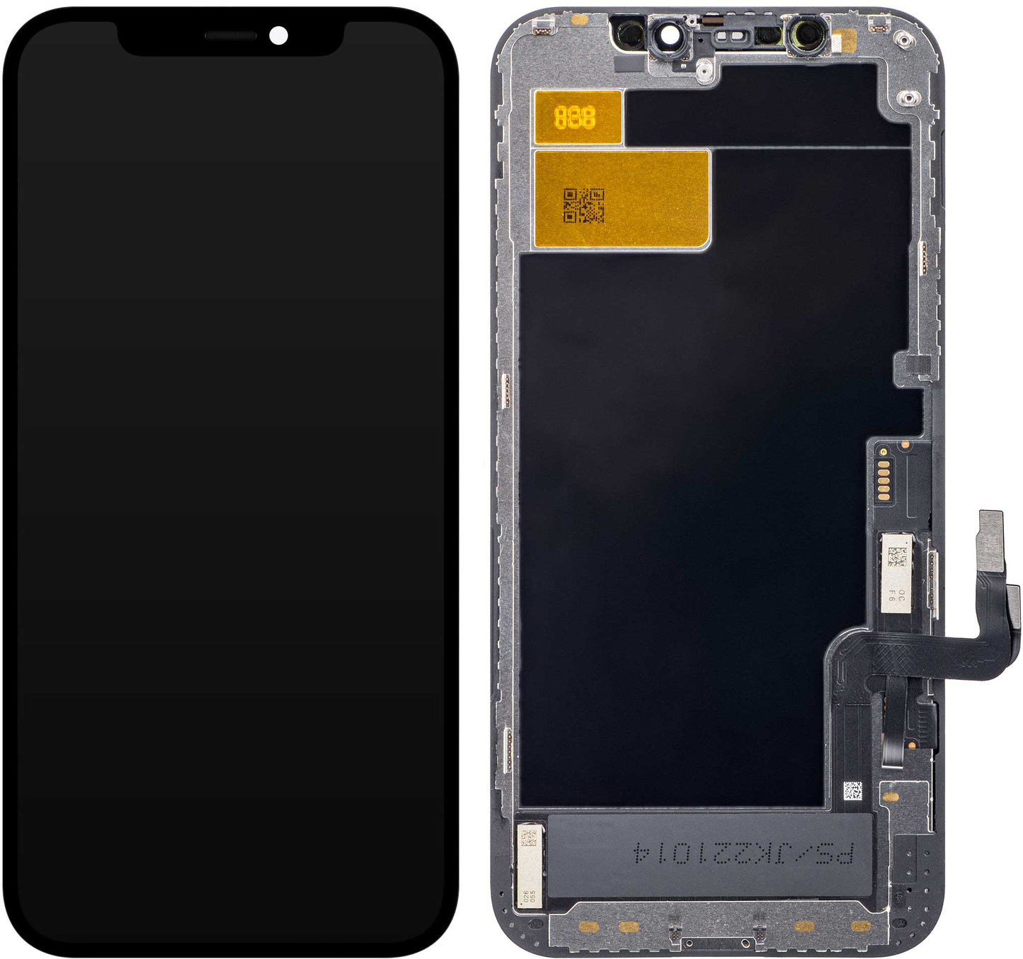 Display met Touchscreen JK voor Apple iPhone 12 / 12 Pro, met Frame, LCD In-Cell IC Movable Versie, Zwart