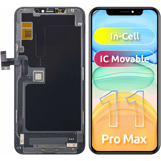 JK Touchscreen Display voor Apple iPhone 11 Pro Max, met frame, In-Cell LCD-versie, zwart