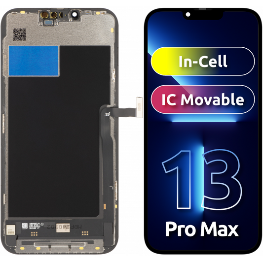 JK Touchscreen Display voor Apple iPhone 13 Pro Max, met frame, In-Cell LCD-versie, zwart 