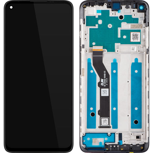 Motorola Moto G9 Plus scherm met aanraakscherm, met frame, zwart, Service Pack 5D68C17281