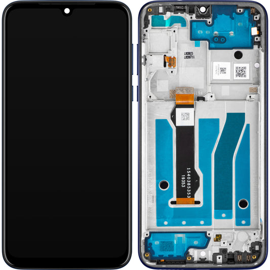 Motorola Moto G8 Plus aanraakscherm met frame, donkerblauw, Service Pack 5D68C15528 