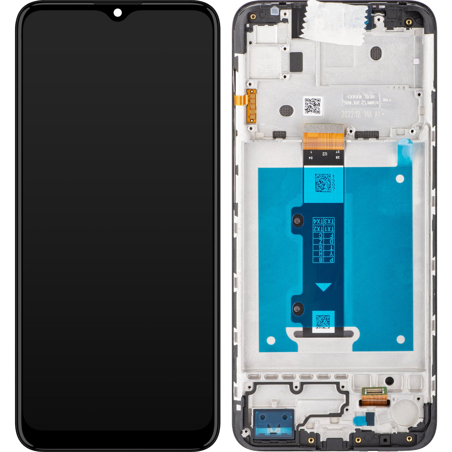 Display met touchscreen Motorola Moto E20, met frame, zwart, Swap 5D68C19457