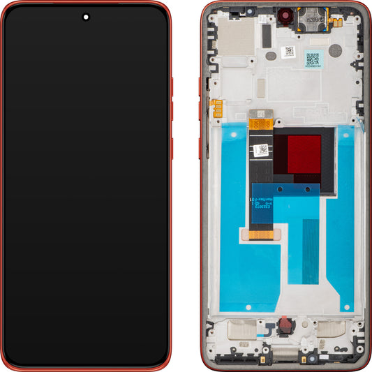 Motorola Edge 50 Neo Touchscreen Display, met Frame, Rood (Poinciana), Service Pack 5D68C28684