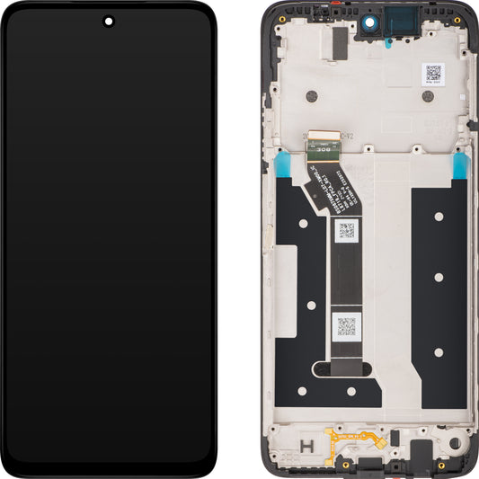 Motorola Moto G35 scherm met aanraakscherm, met frame, zwart, Service Pack 5D68C28856 
