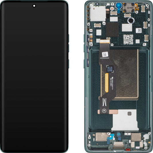Touchscreen scherm Motorola Edge 50, met frame, Jungle Green, Service Pack 5D68C25136 