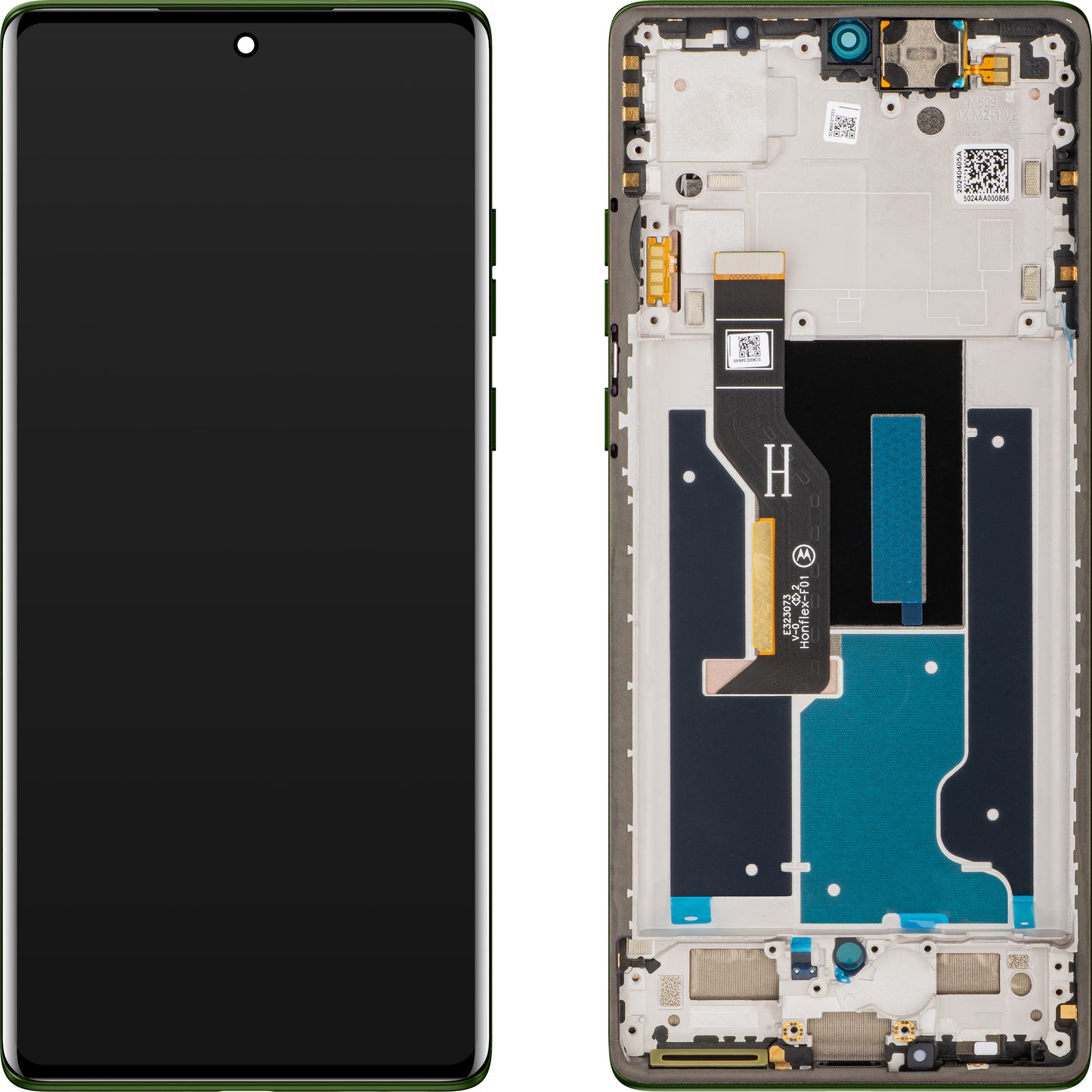 Touchscreen Display Motorola Edge 50 Fusion, met Frame, Groen (Forest Green), Geretourneerd 5D68C25167