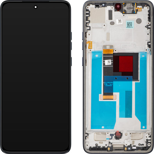 Touchscreen Display Motorola Edge 50 Neo, met Frame, Grijs (Grisaille), Herverpakt 5D68C28683