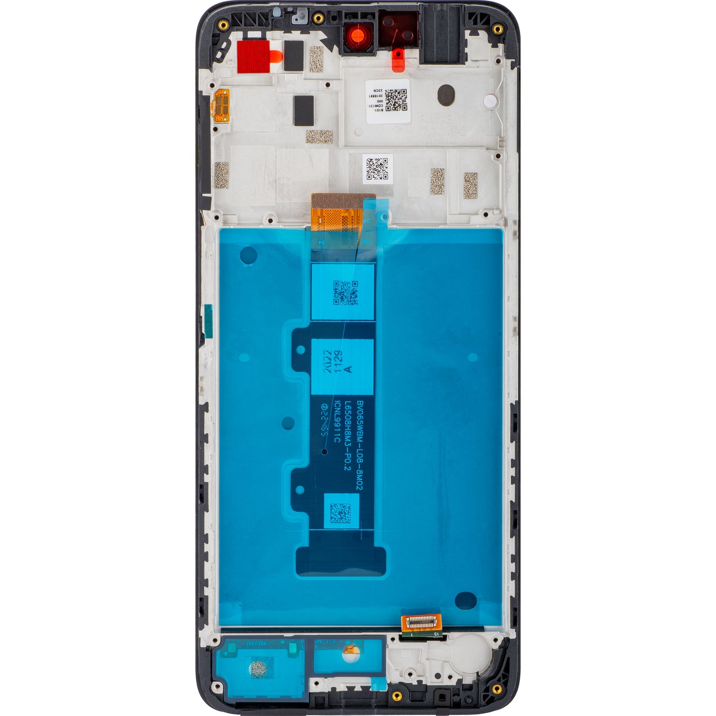 Motorola Moto G22 touchscreen scherm, met frame, zwart, Service Pack 5D68C20423