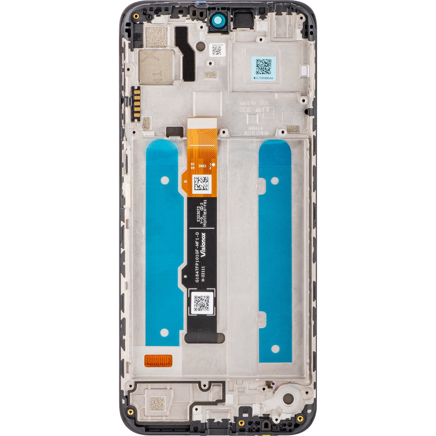 Touchscreen scherm Motorola Moto G31 (XT2173-3), met frame, zwart, Service Pack 5D68C19989