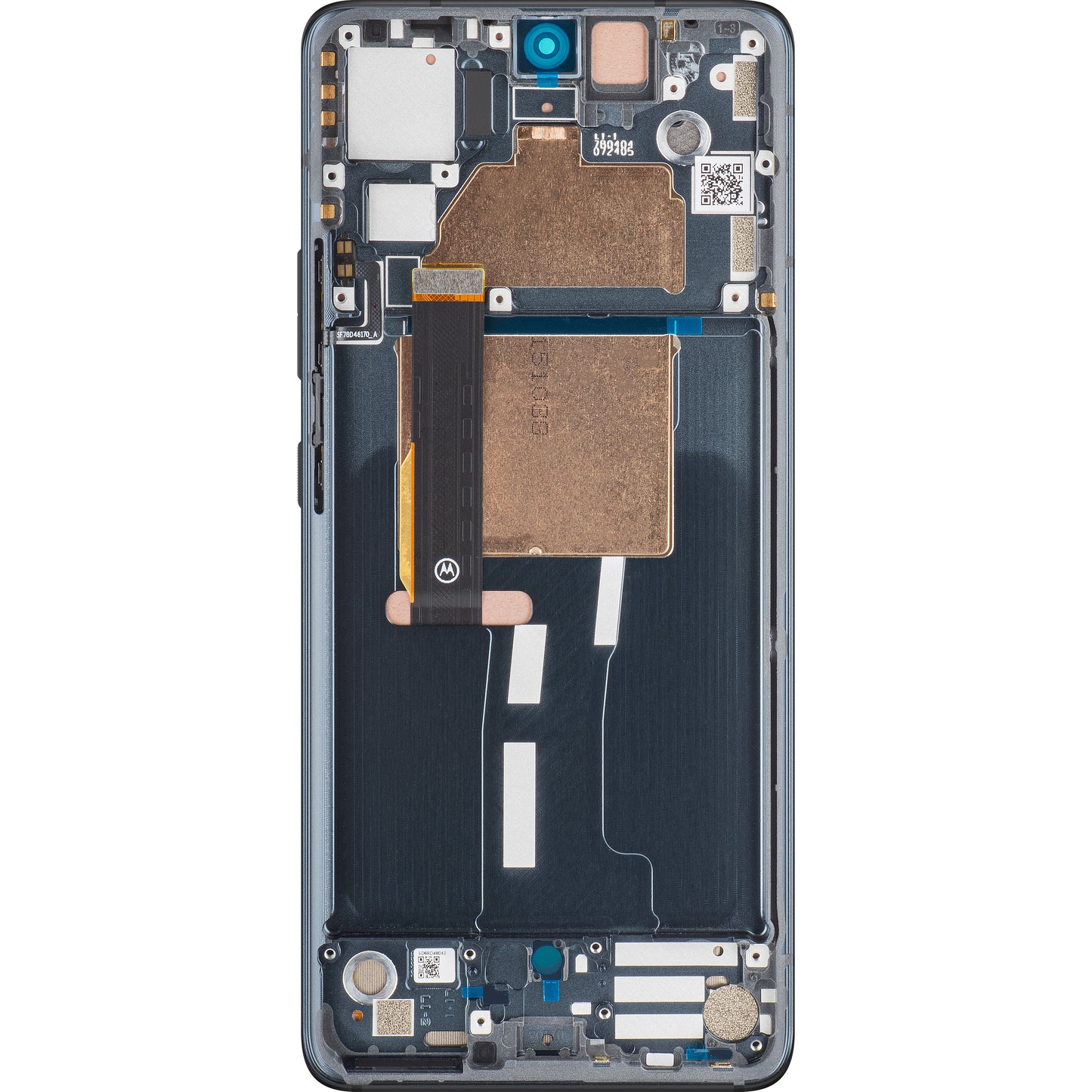 Touchscreen scherm Motorola Edge 30 Fusion, met frame, zwart (kosmisch grijs), Service Pack 5D68C21527 