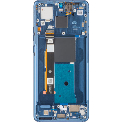 Touchscreen scherm Motorola Edge 40, met frame, Lunar Blue, Service Pack 5D68C22671 