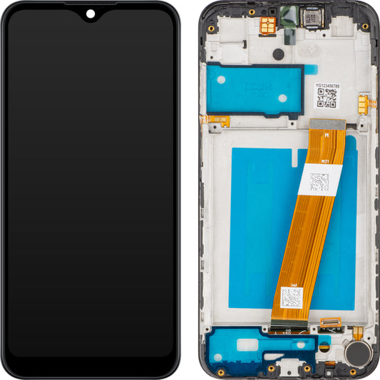 Display met Touchscreen MP compatibel met Samsung Galaxy A01 A015, met Frame, Niet-Europese Versie, Zwart