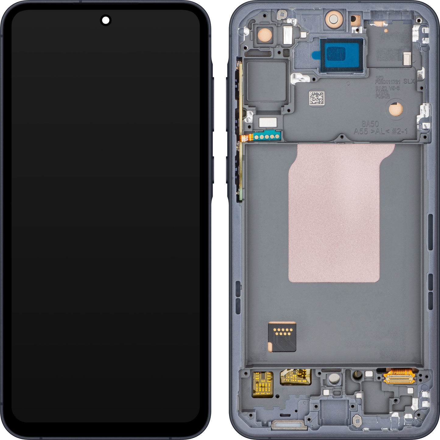 Display met Touchscreen MP compatibel met Samsung Galaxy A55 5G A556, met Frame, Zwart