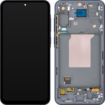 Display met Touchscreen MP compatibel met Samsung Galaxy A55 5G A556, met Frame, Zwart
