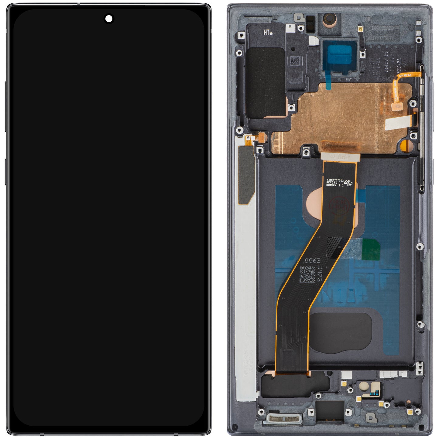 Display met Touchscreen MP compatibel met Samsung Galaxy Note 10+ N975, met Frame, OLED Versie, Zwart